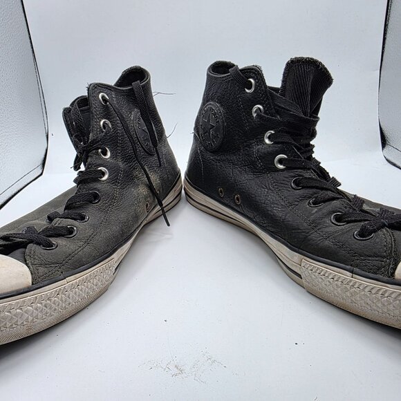 Converse All Star Pro Mens Size 12 Black Leather High Top Skate Shoes 151382C - Picture 3 of 13